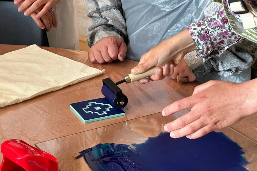 Linocut Workshop based on "Qarpet" Exhibition