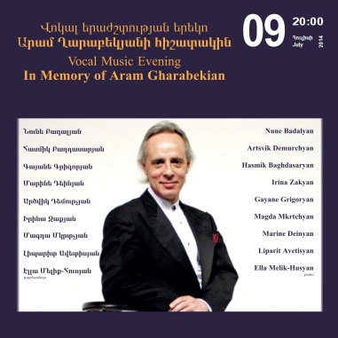 Cafesjian Classical Music Series: Vocal Music Evening In Memory of Aram Gharabekian