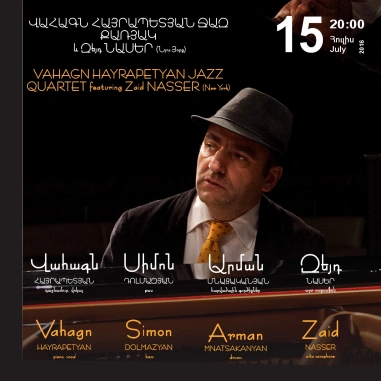 Vahagn HAYRAPETYAN Jazz Quartet featuring Zaid NASSER (New-York)