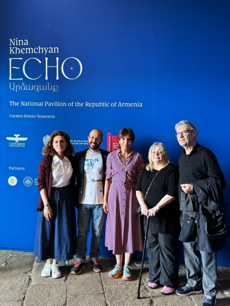 Mrs. Kathleen Cafesjian Baradaran with her husband, Mr. Jaff Baradaran, visited the Armenian National Pavilion at the 60th International Art Exhibition – La Biennale di Venezia.