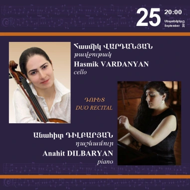 Cafesjian Classical Music Series: Piano and Cello