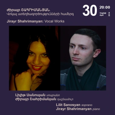 Cafesjian Classical Music Series: Vocal Works by Jirayr Shahrimanyan