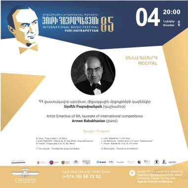 Recital: Armen BABAKHANIAN