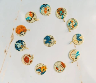 Zodiac sign pendant