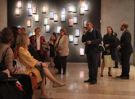 The participants of the annual conference of the International Committee for Marketing and Public Relations (MPR) of the International Council of Museums (ICOM) visited the Cafesjian Center for the Arts