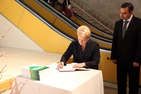 President of Lithuania visits the Cafesjian Center for the Arts