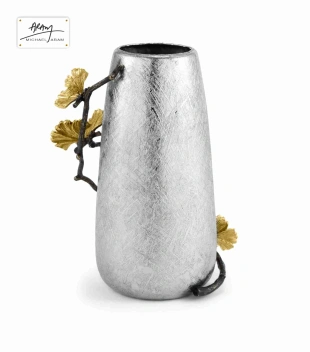 Butterfly ginkgo vase