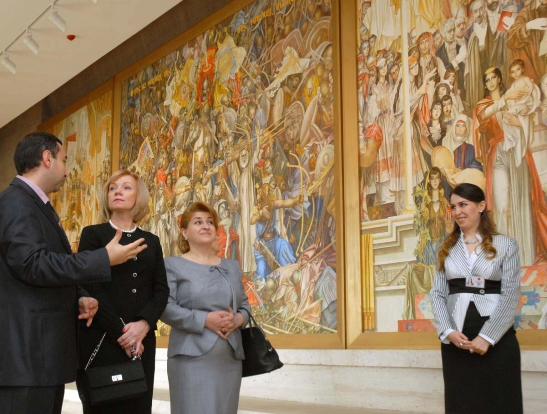 First Ladies of Latvia and Armenia Visited the Cafesjian Center for the Arts
