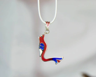 Pendant birdletter small