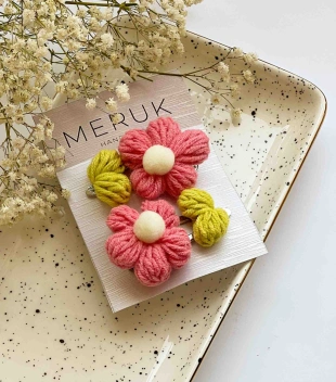 Crocheted Hair Clip