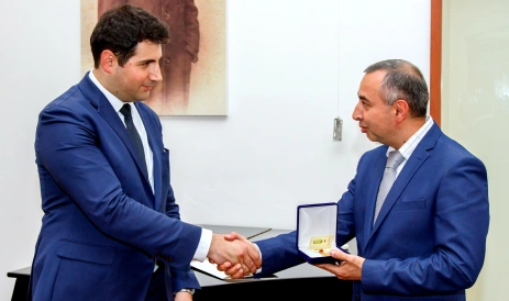 President of the Cafesjian Family Foundation, Awarded with Gold Medal of the Ministry of Culture